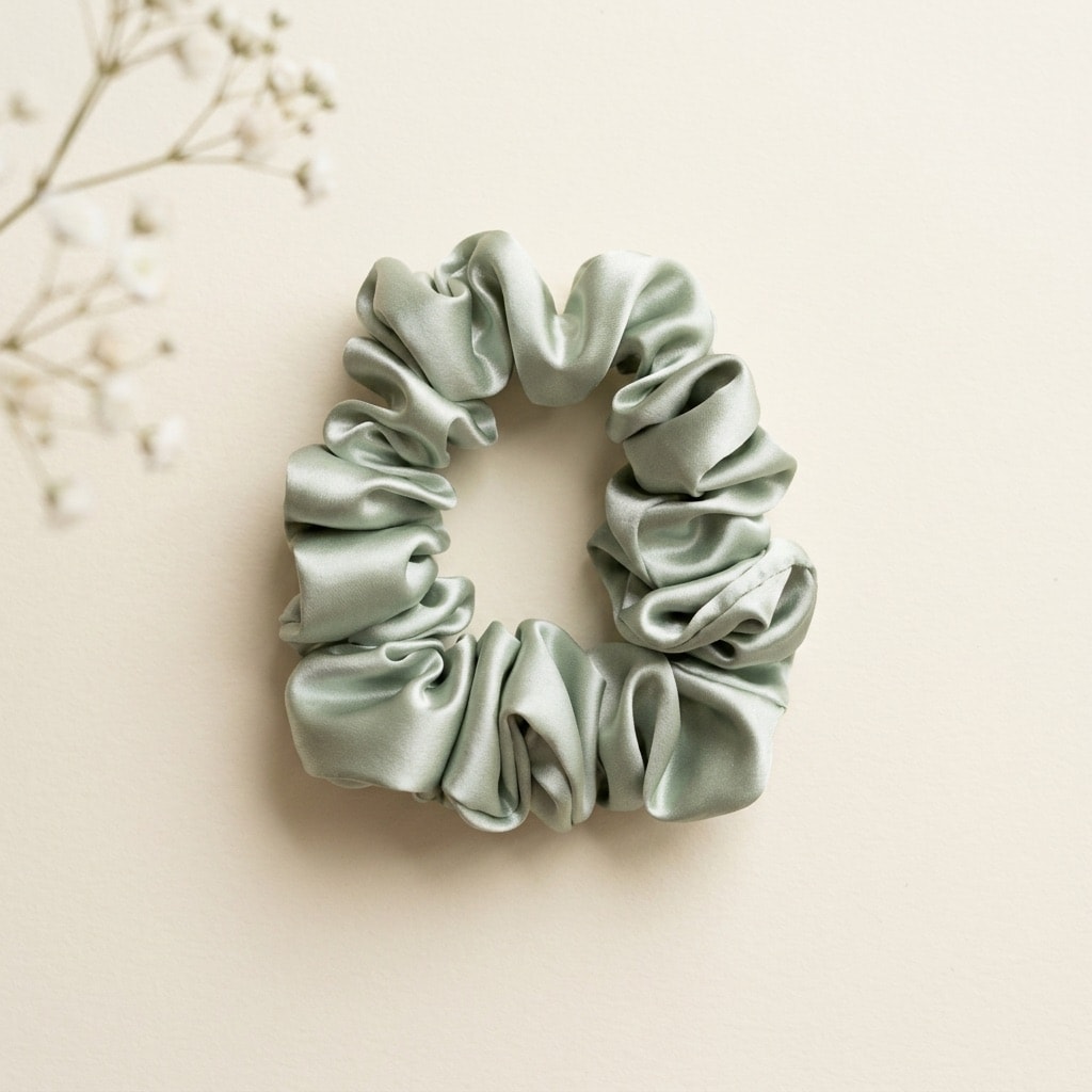 Šilkinė plaukų gumytė „Šalavijas“ – 3 cm