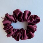 Šilkinė plaukų gumytė „Burgundija“ – 3 cm – 2