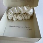 Šilkinė plaukų gumytė „Dramblio Kaulas“ – 3 cm – 3
