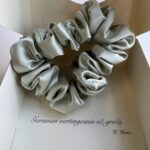 Šilkinė plaukų gumytė „Šalavijas“ – 3 cm – 3